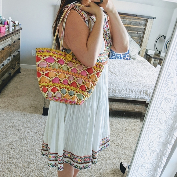 🌿ANTHROPOLOG WOVEN BAG🌿 - Picture 8 of 10